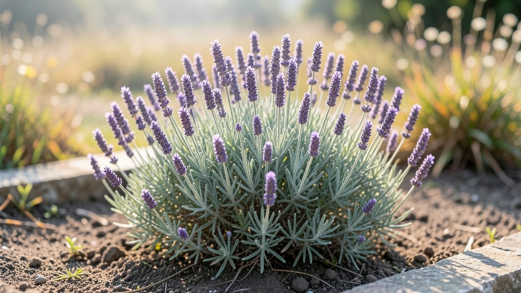 Lavender Seedling Identification: Leaf Shape and Stem Color Clues