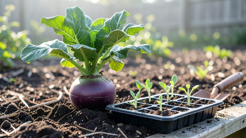 Planting Kohlrabi Seedlings: Hardened Off and Ready for Garden Success