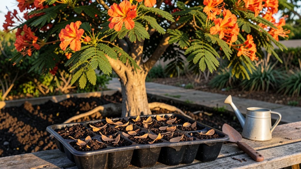 Royal Poinciana Tree Seeds: Bloom-Ready in 3 Months With Cold Stratification